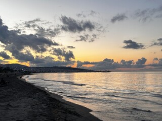 Fototapeta premium sunset on the beach