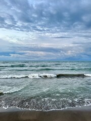 waves on the beach