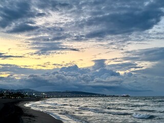Fototapeta premium sunset over the sea