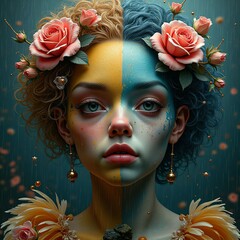 Obraz premium A variety of magical, fictional, artistic, visual, fantastic, and captivating visuals