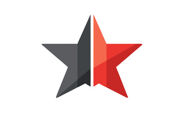 Half star rating icon left side filled review