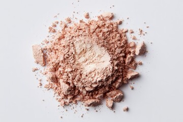 Crushed light peach-toned powder