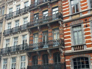 Sch&ouml;ne Altbaufassaden in Br&uuml;ssel	