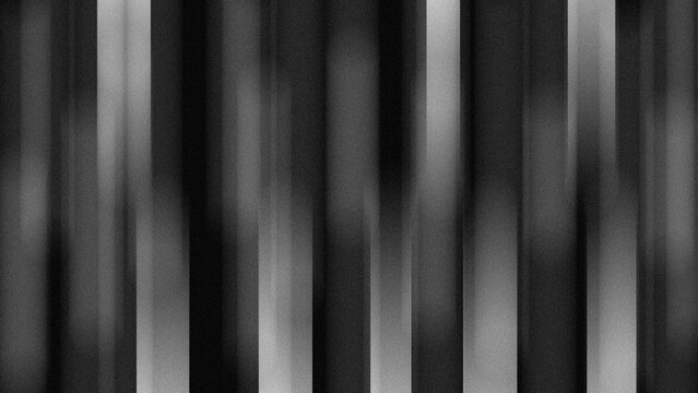 Vertical striped black and white background with blurry texture. , striped opaque surface