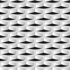 Metallic Silver Triangle Pattern Design