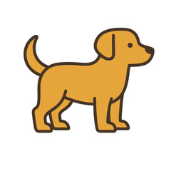 labrador dog vector illustration