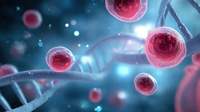 3d rendered illustration of dna