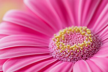 Close-up of a vibrant pink gerbera daisy (2)