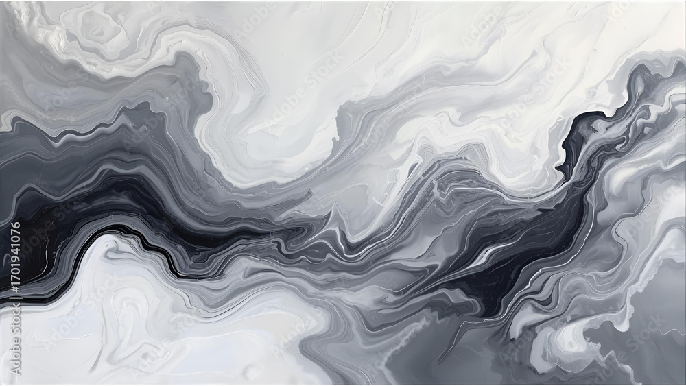 Poster abstract fluid art with gradient: a captivating abstract artwork showcasing swirling, flowing forms 