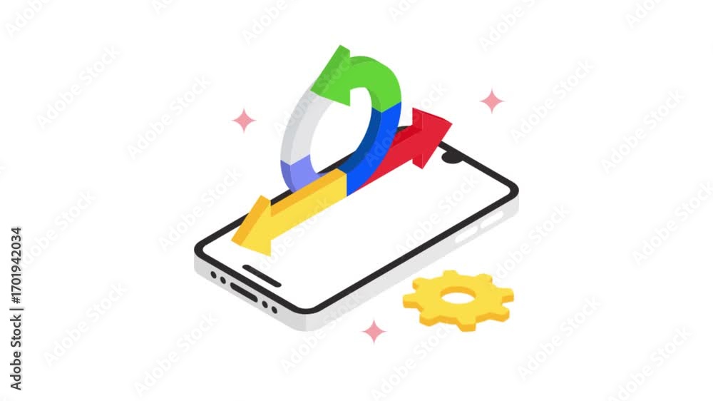 Poster Agile isometric animation MP4 file