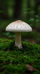 Forest Floor Whisper: A Mushroom's Moment