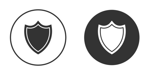 Shield icon or Logo. Flat Style vector EPS.