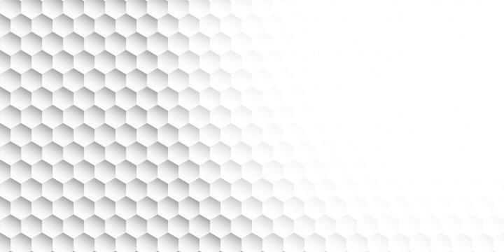 White Honeycomb Template with Right Center Space