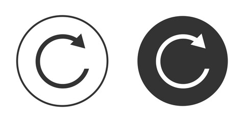 Refresh icon or Logo. Flat Style vector EPS.