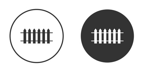 Fence icon or Logo. Flat Style vector EPS.
