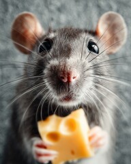 mouse with cheese