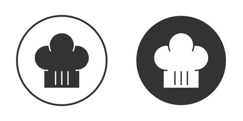 Chef hat icon or Logo. Flat Style vector EPS.