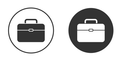Briefcase icon or Logo. Flat Style vector EPS.