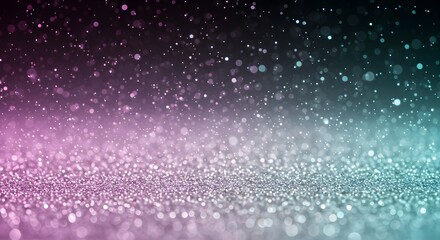 Obraz premium Glittering particles fade from pink to blue creating a dreamy magical and sparkling backdrop