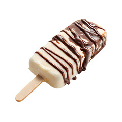 Milky Ice Cream Bar on transpart background