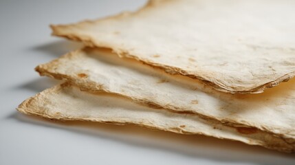 Stack of Handmade Paper Sheets with Deckle Edge for Crafting and Creative Design Projects