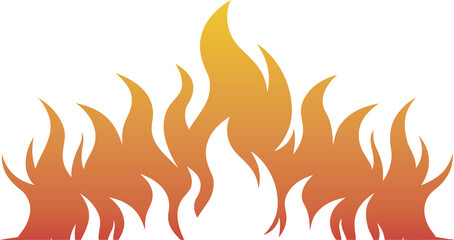 Fire flame PNG with transparent background, burning hot flame illustration for heat, energy, danger, campfire, explosion, bonfire, poster, digital artwork, and creative design projects