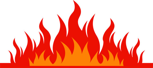 Fire flame PNG with transparent background, burning hot flame illustration for heat, energy, danger, campfire, explosion, bonfire, poster, digital artwork, and creative design projects