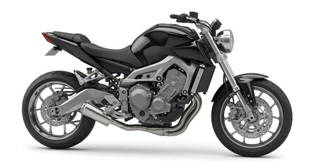 Obraz premium Modern Motorcycle Isolated on White Background