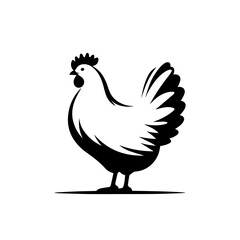 Classic Hen Vector Illustration – Countryside Farm Bird