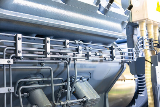 Industrial compressor refrigeration station at manufacturing factory - Powered by Adobe