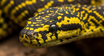 Golden-Eyed Jungle Python: Close Encounter