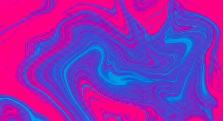 vibrant pink blue swirls create mesmerizing abstract art piece