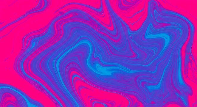 vibrant pink blue swirls create mesmerizing abstract art piece