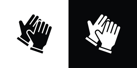 Glove icon design illustration. icon concept in flat