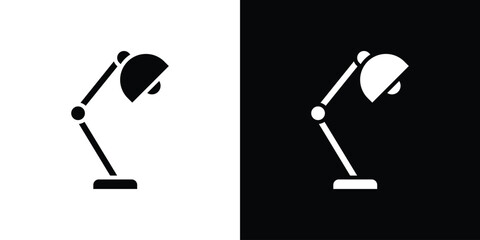 Desk lamp icon design illustration. icon concept in flat