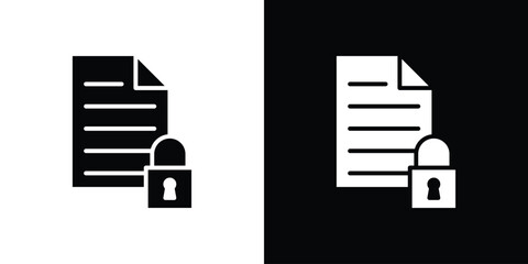 Confidential icon design illustration. icon concept in flat