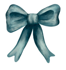 Elegant watercolor bow pattern for textile design and packaging applications
