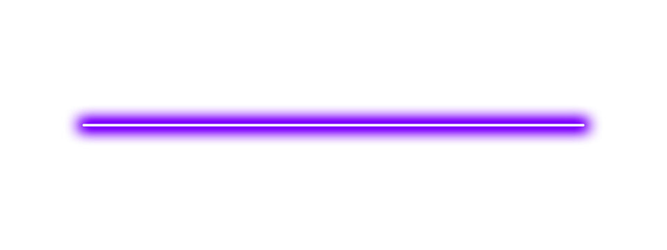 sparkling purple neon light streak motion on transparent background