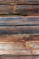 Old wooden wall, wood texture background, close-up. High quality photo