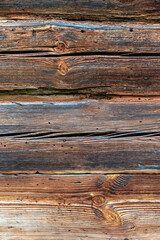 Old wooden wall, wood texture background, close-up. High quality photo