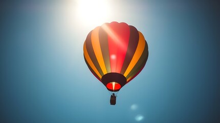 Obraz premium hot air balloon in sky Skyward Journey Floating Adventure