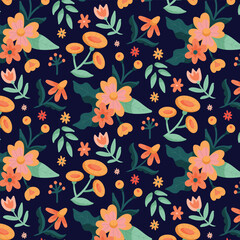 seamless floral pattern design 
