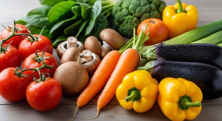 Fresh, Vibrant, and Healthy: An Assortment of Farm Fresh Vegetables