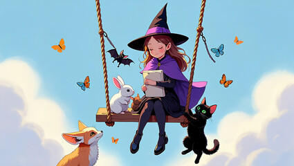 This little witch, her animal friends, and the enchantment of a sunny day make for a truly magical adventure.