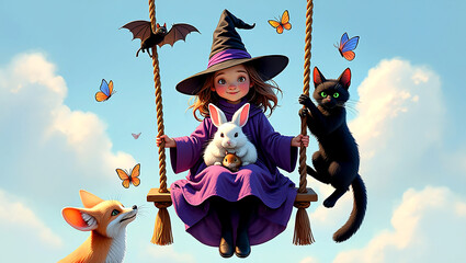 This little witch, her animal friends, and the enchantment of a sunny day make for a truly magical adventure.
