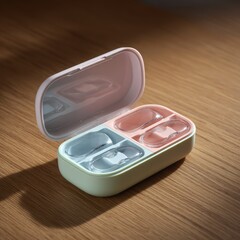 Natural woven doormat with a herringbone pattern placed on a wooden floor near a doorway