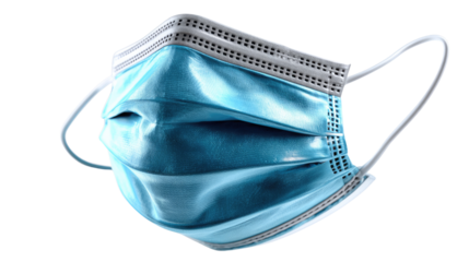 Medical Mask Isolated: A pristine, isolated surgical mask, radiating a sense of hygiene and health precautions in a clean, bright setting.