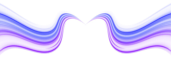 Light speed trails in neon blue and purple stretch across a transparent background, simulating futuristic motion. Each beam glows with energy and direction. Great for sci-fi or racing themes. PNG