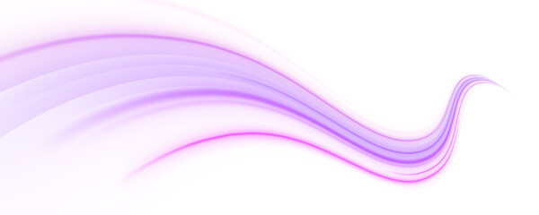 Abstract neon waves pulse rhythmically, casting a vibrant glow that conveys energy flow and futuristic motion dynamics. PNG