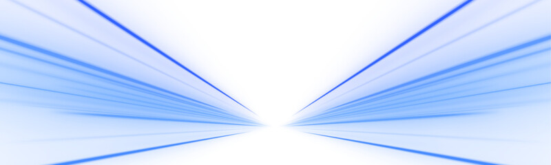 Laser-sharp light beams in blue race across a light transparent background. The linear motion conveys precision and innovation. Use in data, AI, or network visuals. PNG